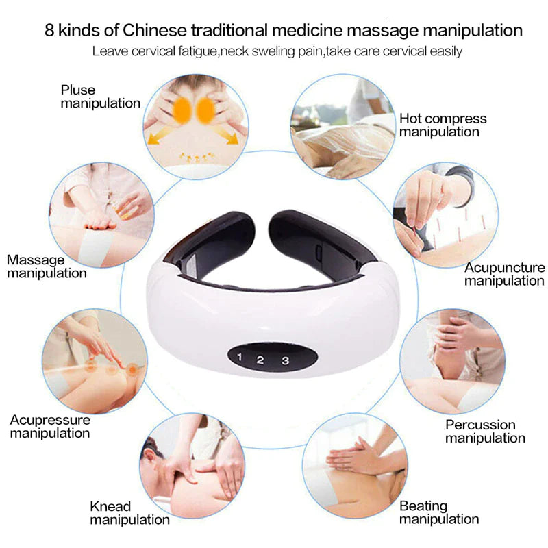 RelaxPulse: Electric Neck Massager for Muscle Relief