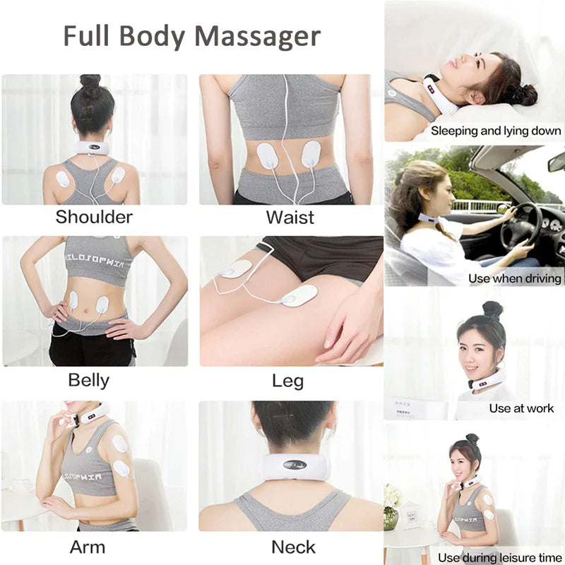 RelaxPulse: Electric Neck Massager for Muscle Relief